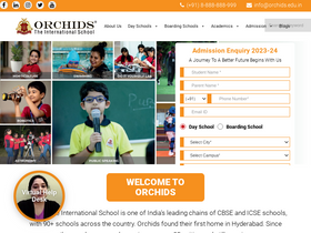 'orchidsinternationalschool.com' screenshot