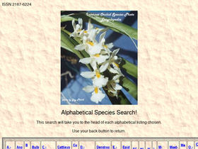 'orchidspecies.com' screenshot