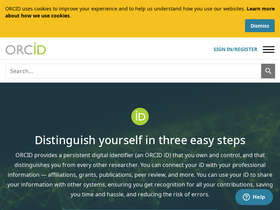 'orcid.org' screenshot