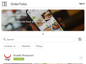 'ordertogo.com' screenshot