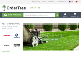 'ordertree.com' screenshot