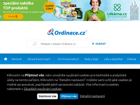 'ordinace.cz' screenshot