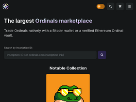 'ordinals.market' screenshot