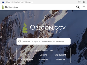 'oregon.gov' screenshot