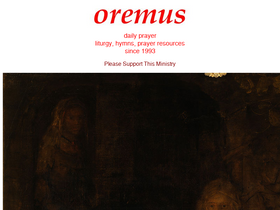 'oremus.org' screenshot