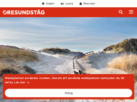 'oresundstag.se' screenshot