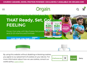 'orgain.com' screenshot