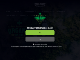 'organicremediespa.com' screenshot