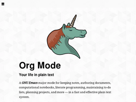 'orgmode.org' screenshot