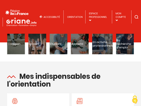 'oriane.info' screenshot