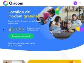 'oricom.ca' screenshot