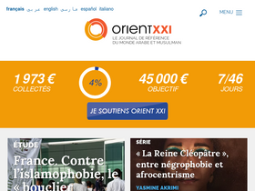 'orientxxi.info' screenshot