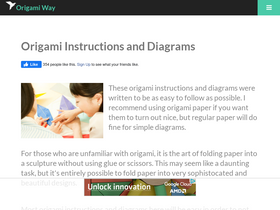 'origamiway.com' screenshot