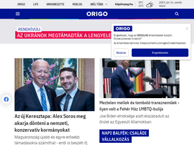 'origo.hu' screenshot