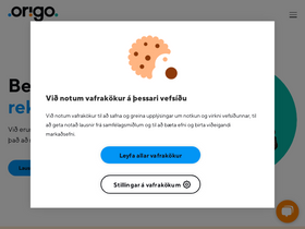 'origo.is' screenshot