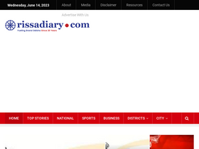 'orissadiary.com' screenshot