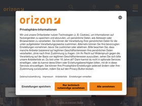 'orizon.de' screenshot