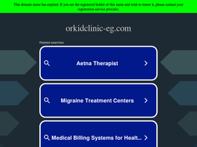 'orkidclinic-eg.com' screenshot
