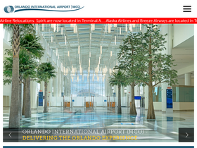 'orlandoairports.net' screenshot