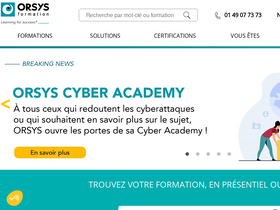 'orsys.fr' screenshot