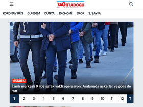'ortadogugazetesi.com' screenshot