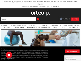 'orteo.pl' screenshot
