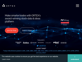'ortex.com' screenshot