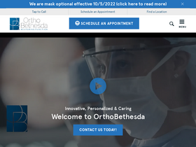 'orthobethesda.com' screenshot
