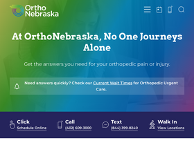 'orthonebraska.com' screenshot