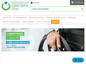 'ortopediasanitariashop.it' screenshot