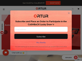 'ortur.net' screenshot