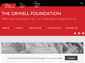 'orwellfoundation.com' screenshot