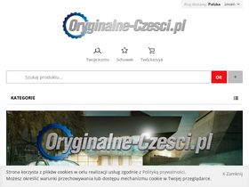 'oryginalne-czesci.pl' screenshot