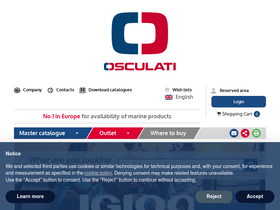 'osculati.com' screenshot
