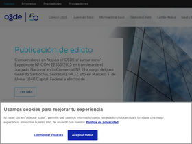 'extranetprofesionales.osde.com.ar' screenshot