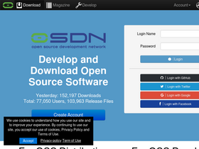 'osdn.net' screenshot