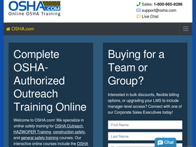 'osha.com' screenshot