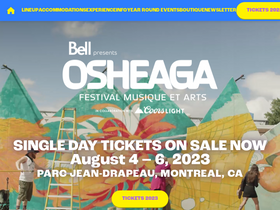 'osheaga.com' screenshot