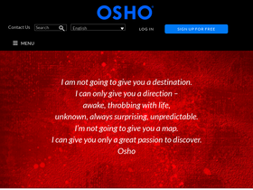 'osho.com' screenshot