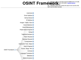 'osintframework.com' screenshot