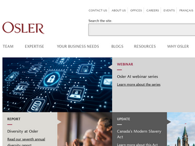 'osler.com' screenshot