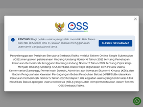 'oss.go.id' screenshot