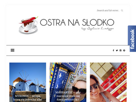 'ostra-na-slodko.pl' screenshot