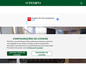 'otempo.com.br' screenshot
