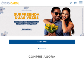 'oticascarol.com.br' screenshot