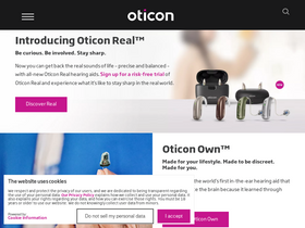 'oticon.com' screenshot