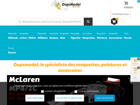 'oupsmodel.com' screenshot