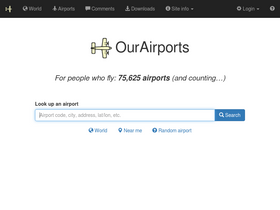 'ourairports.com' screenshot