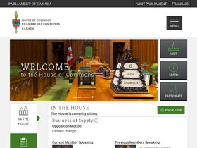 'ourcommons.ca' screenshot