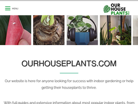 'ourhouseplants.com' screenshot